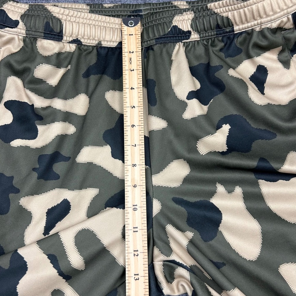 Adidas Track Pants Mens XL Green Camo Aeroready Joggers Ankle Zip 3-Stripe - Picture 10 of 13